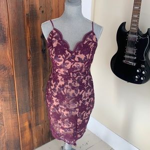 Floral fancy fitted dress